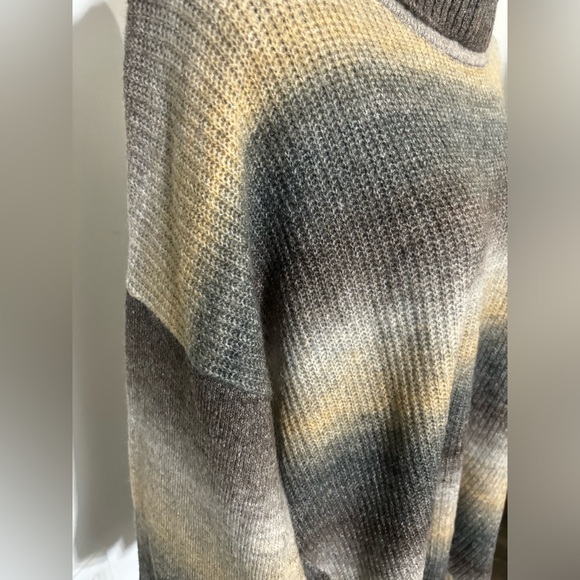 Time And Tru Cowl Neck Ombré Super Soft Fall/winter Sweater Size XL Long & Loose - Picture 9 of 12
